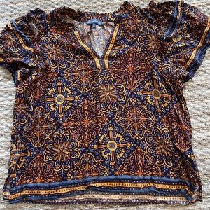 Democracy Vibrant Patterned Blouse